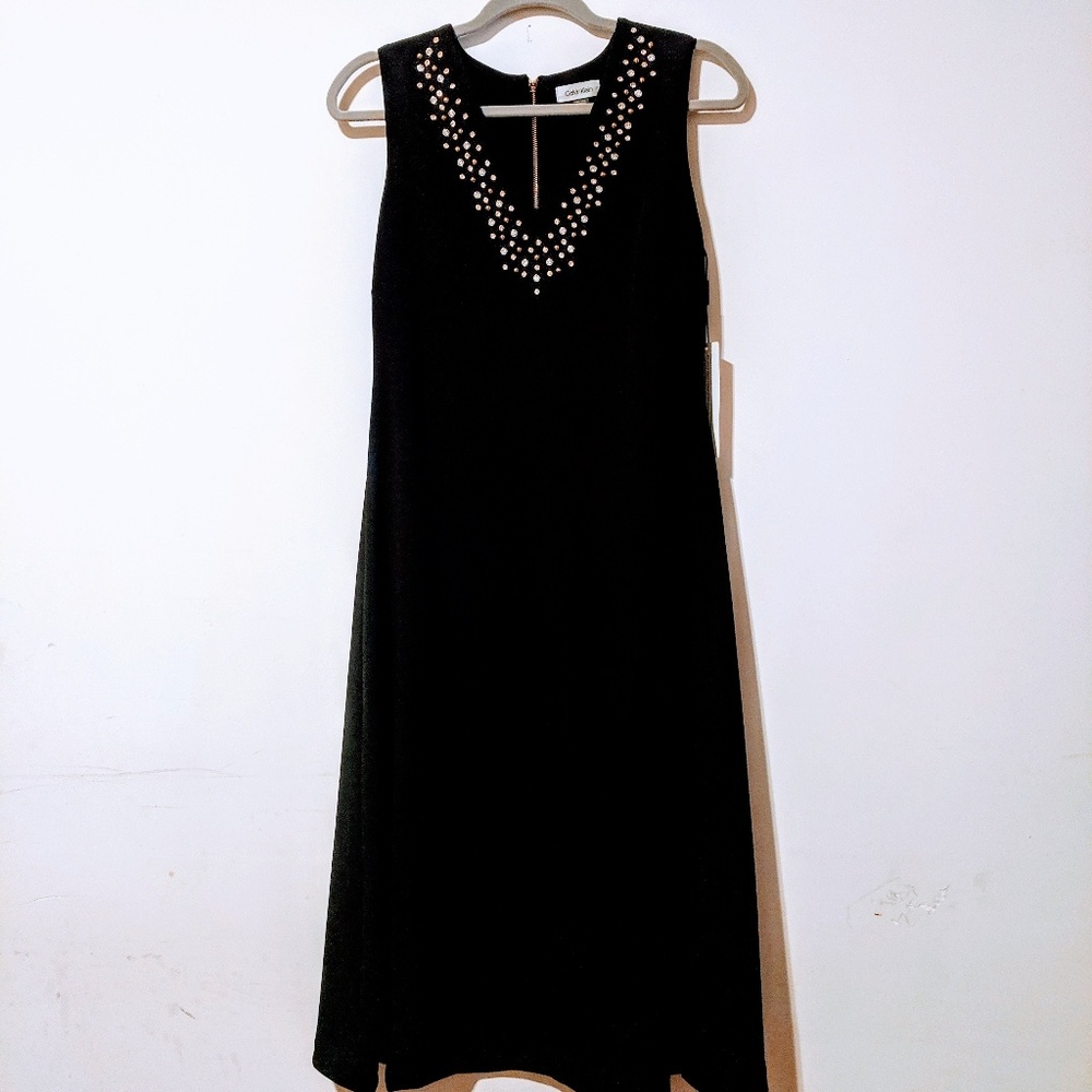 🆕 Calvin Klein Fit & Flare Midi Dress